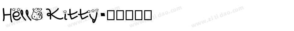Hello Kitty字体转换